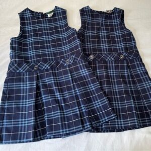 Flynn O’Harah Plaid Sleeveless Jumpers